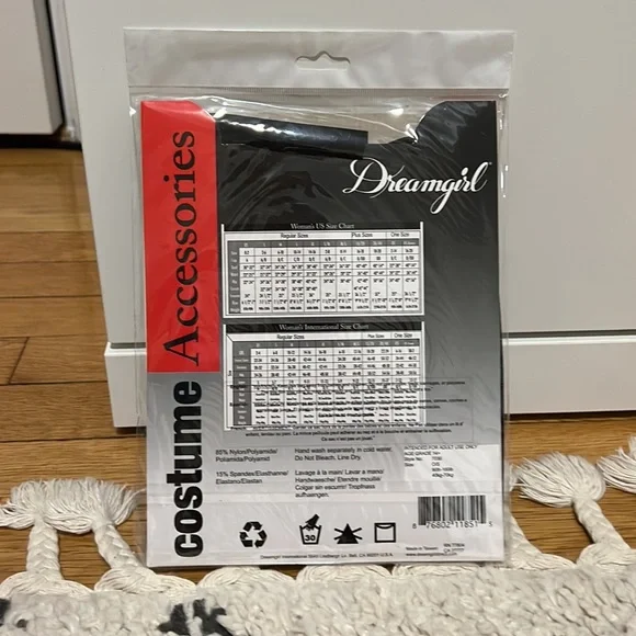 Dreamgirl Black Sheer Thigh Highs - NEW IN PACKAGE - Picture 2 of 2